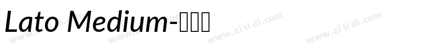 Lato Medium字体转换